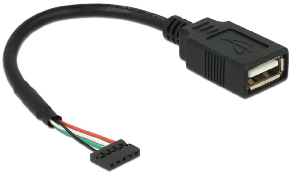 DeLOCK 84831 USB-kabel 0,15 m USB 2.0 USB A Zwart