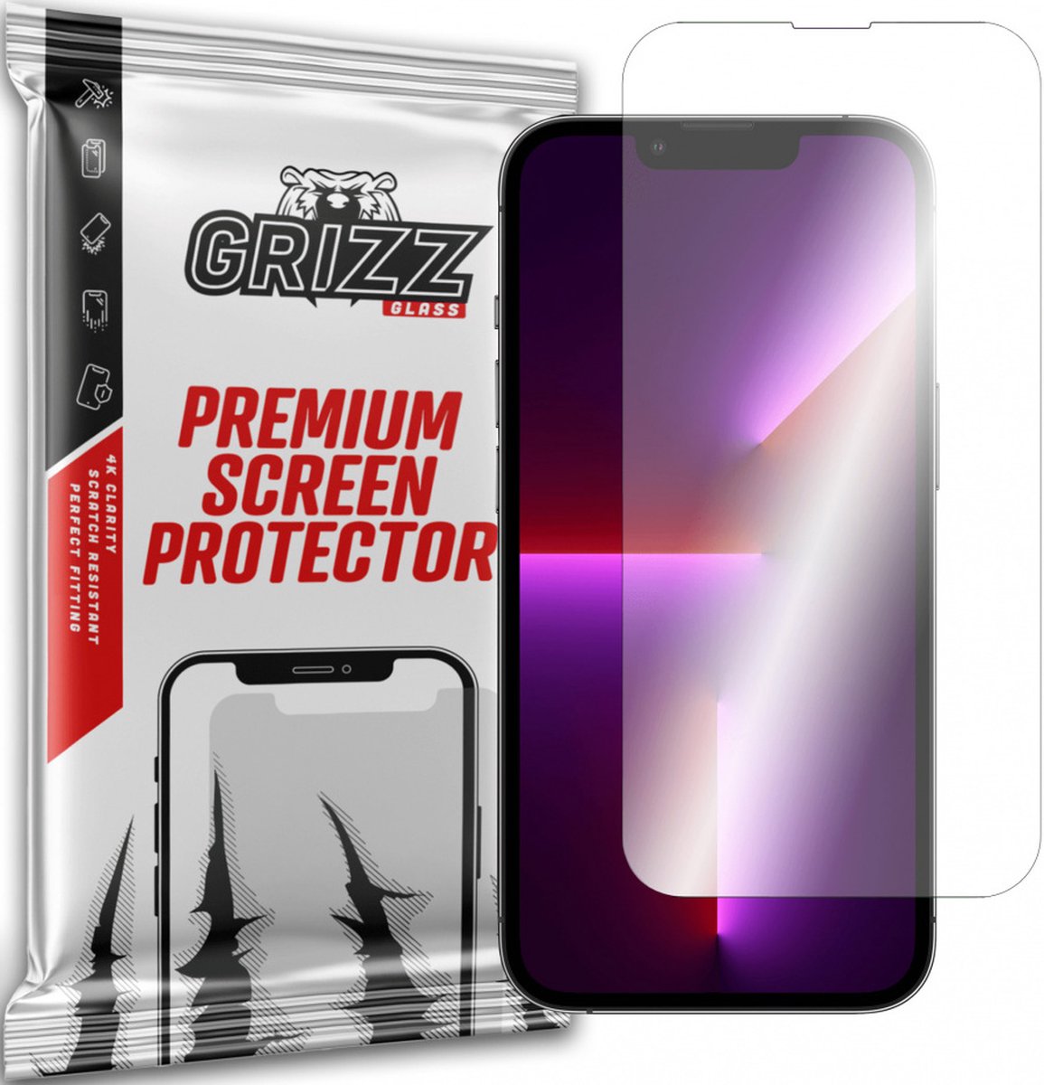 GrizzGlass HybridGlass Apple iPhone 13 Screen Protector