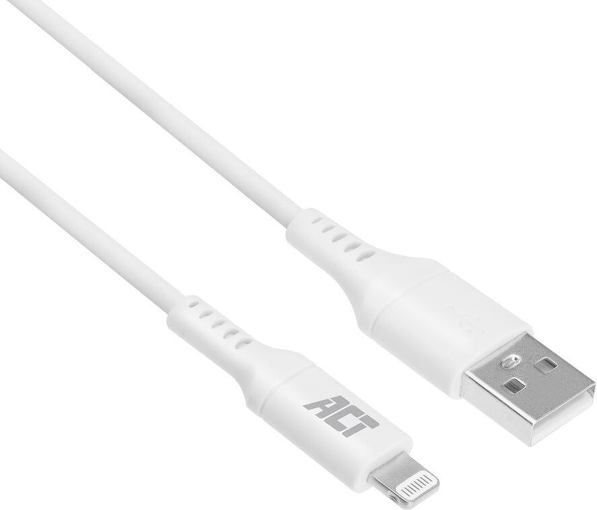 ACT AC3012 USB-A naar Apple Lightning Kabel | Laad- en Datakabel | MFI Gecertificeerd | 2 meter