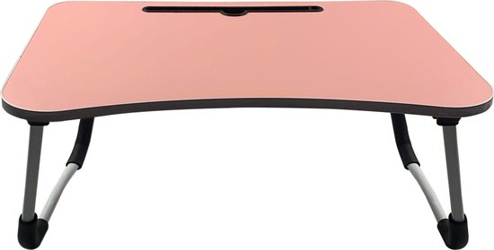 Laptoptafel – Laptop Tafel – Bedtafel – Banktafel - Inklapbaar - Roze