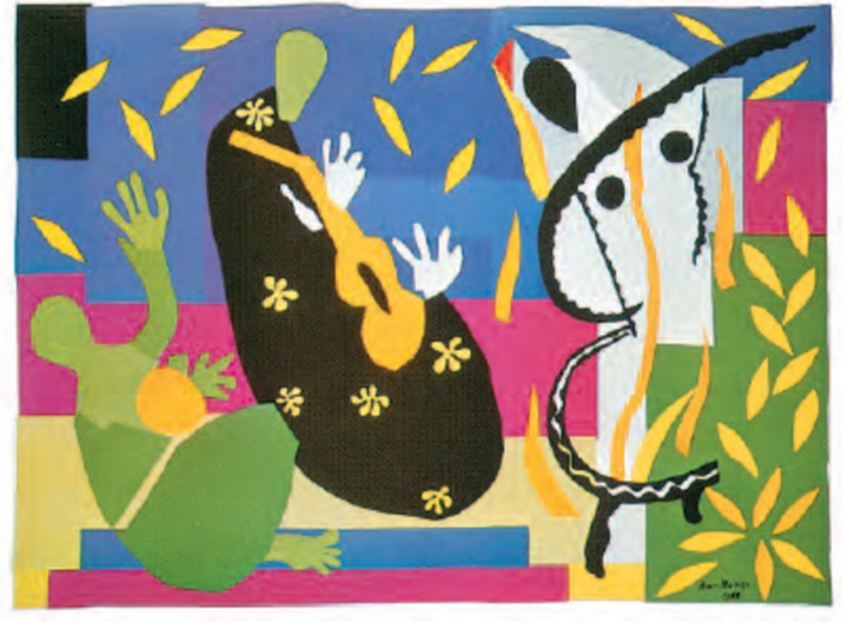 Mini kunstposter - Henri Matisse - Het verdriet van de koning - 24x30 cm