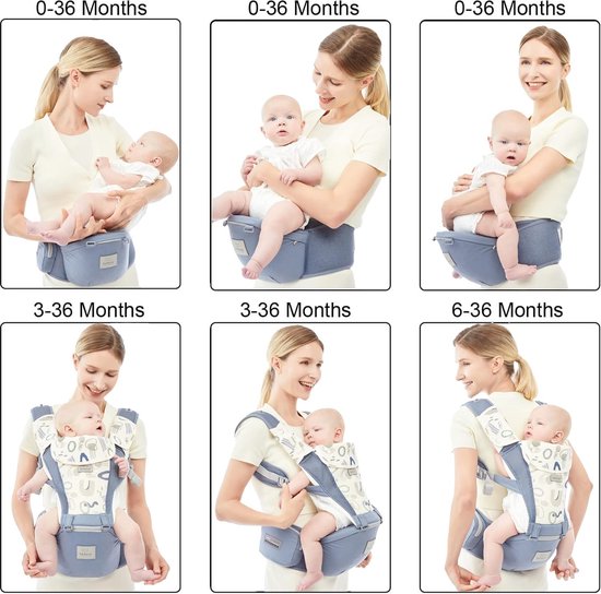 Porte-bébé ergonomique pour enfants de 0 à 36 mois, siège Hipseat