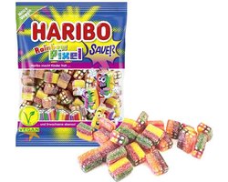 Haribo Rainbow Pixel F!ZZ - zuur snoep in fruitsmaken - 1kg zak