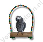 XL vogelschommel voor papegaaien | Extra grote en stevige papegaaienschommel voor middelgrote tot grotere papegaaien en andere vogelsoorten.