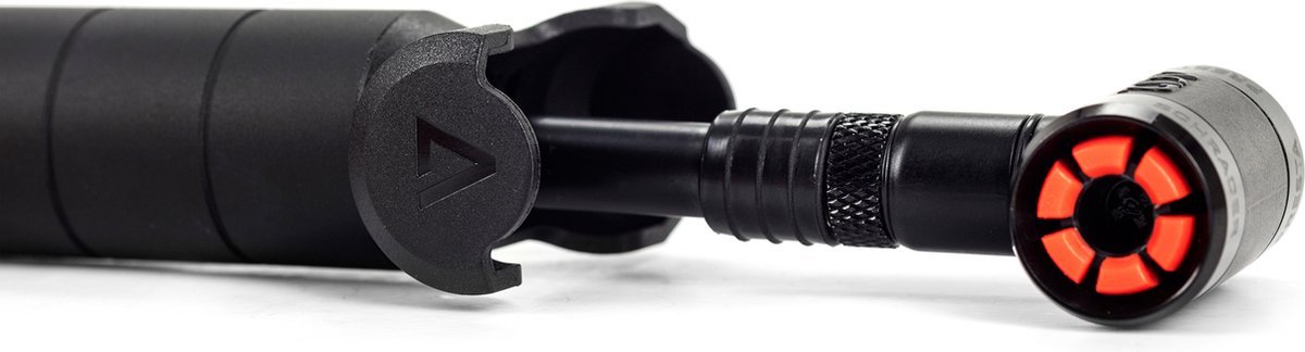 ACID Pump Race Hybrid HP-pomp -Fietspomp - Zorgt voor hoge bandenspanning - 120 psi - Intrekbare slang - Handvat vergrendeling - Zwart - acid
