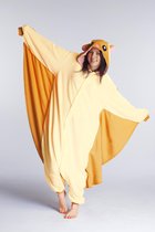 KIMU Onesie Costume de Costume d'écureuil Volant - Taille XS- S - Costume d'écureuil Combinaison Costume de Maison