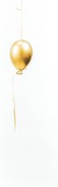 Housevitamin Ballonhanger goud - Klein - Glas - 5x8cm Ballon Ornament Decoratie