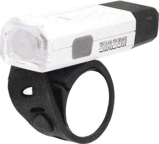 Simson USB Led Mini - Lampe de vélo - Batterie / USB - LED - Blanc