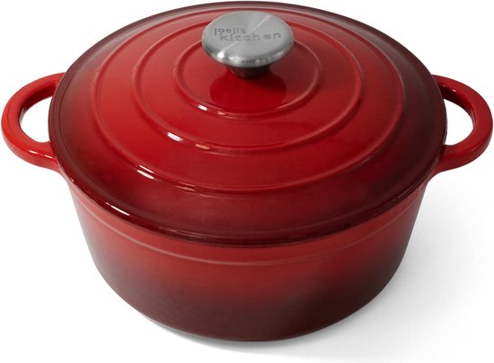 Moa Gietijzeren Middel Inductie pannen 7 liter 26 cm kopen? ✔️ Tot 47% korting