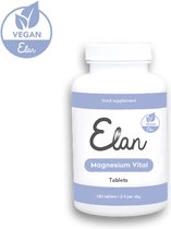 Elan Magnesium Vital (vegan) - Voor vermoeidheid, tegen stress en voor spieren - voedingssupplement 180 tabletten