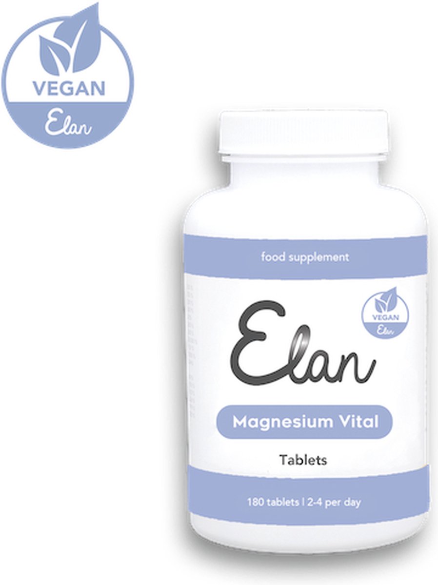 Goedkoopste Elan Magnesium Vital (vegan) - Voor vermoeidheid, tegen stress en voor spieren - voedingssupplement 180 tabletten