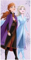Bol.com Frozen badhanddoek - multi colour - Anna en Elsa strandlaken - 137 x 70 cm. aanbieding