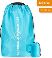 Flight Bag – Blauw – Diamond Grit – Flight Bag pour sac à dos – Housse de pluie – 70-100L – Sac à dos Flight Bag – Housse d'avion