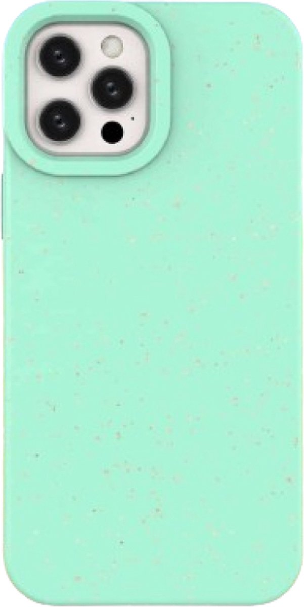 iPhone 12/12 Pro case 100% plastic vrij en biologisch afbreekbaar licht groen