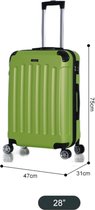 Koffer Traveleo Babij ABS01 LichtGroen maat XL