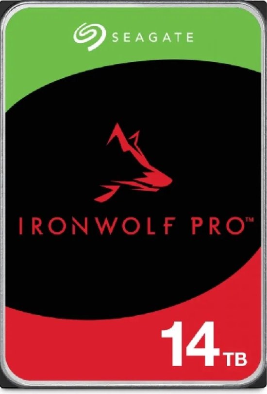 Seagate IronWolf Pro ST14000NT001 - Vaste schijf - 14 TB - intern - 3.5" - SATA 6Gbs - 7200 tpm -buffer: 256 MB - met 3 jaar Seagate Rescue Data Recovery
