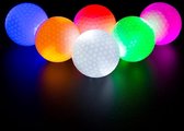 LED-verlichte golfballen-6 stuks-Wit- Golfbal gloeiende bal -Trainingsballen