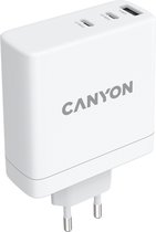 Canyon H-140-01 GaN PD Oplader - Voedingsadapter - Voor MAC - 140W Uitgang - 3 USB/USB-C Poorten - Wit