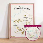 Poster - Frankrijk - kras gebieden uit waar je bent geweest
