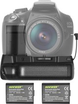Neewer® - Verticale Batterijgrip met 2 stuks LP-E10 Batterijvervanging voor Canon EOS 1100D/1200D/1300D/Rebel T3/T5/T6 - Verbeterde Stroomvoorziening en Batterijduur - Ontworpen voor Specifieke Canon Camera Modellen