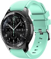 By Qubix Siliconen sportbandje - Mint groen - Geschikt voor Samsung Galaxy Watch 3 (45mm) - Galaxy Watch 46mm - Samsung Gear S3 Classic & Frontier