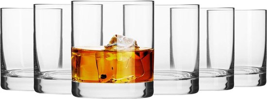 Stölzle Lausitz Whiskyglazen D.O.F. New York Bar 6-delige Set – Luxe Kristallen Whisky Tumblers voor Whisky, Bourbon & Cocktails – Stijlvolle & Duurzame Glazen, Vaatwasserbestendig Stölzle Lausitz Whiskyglazen D.O.F. New York Bar 6-delige Set – Luxe Kristallen Whisky Tumblers voor Whisky, Bourbon & Cocktails – Stijlvolle & Duurzame Glazen, Vaatwasserbestendig