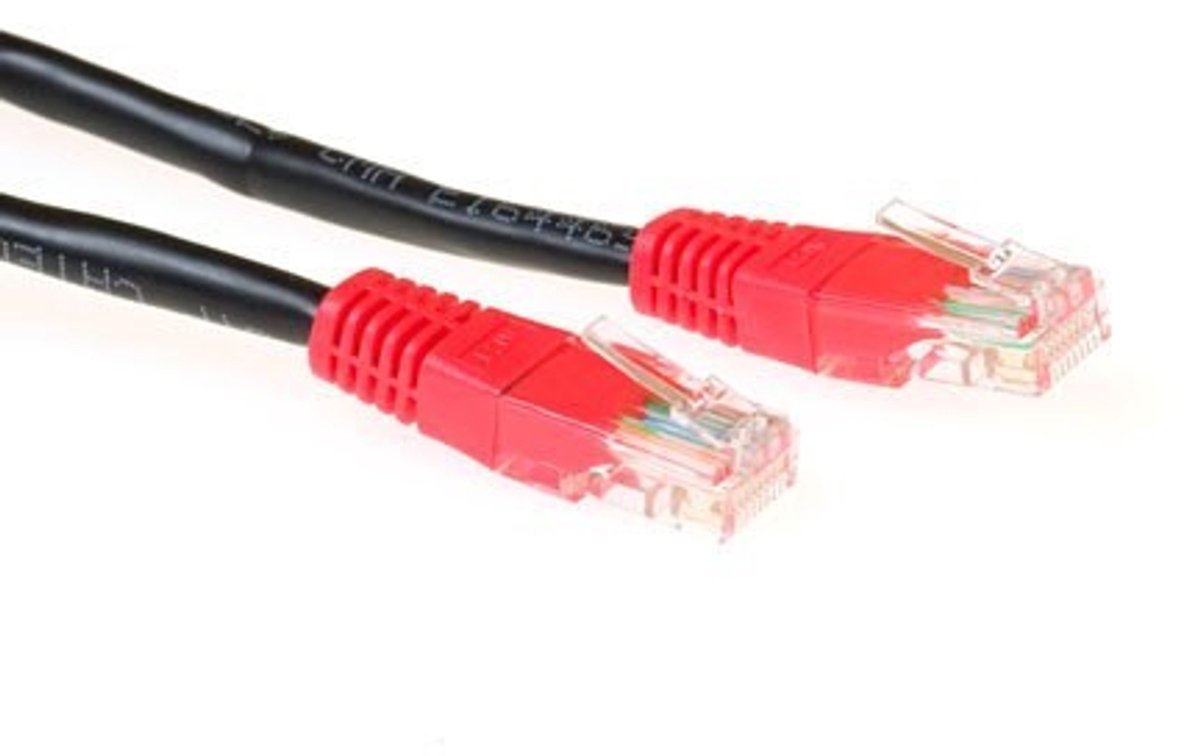 ACT IB6103 CAT5E U/UTP Patchkabel Cross | RJ45 Connectoren | Zwart | 3 meter
