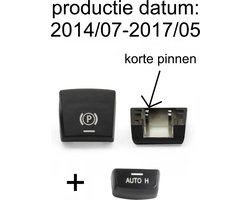 handbrake Handremknop handrem knop +Auto H knop Geschikt voor BMW BMW 5 7 X3 X4 X5 X6 F02 F06 F10 F18 F25