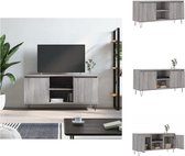 vidaXL Tv-meubel - Tv-kast - 104 x 35 x 50 cm - Grijs Sonoma Eiken - Kast