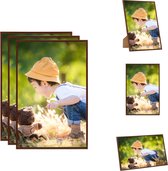 vidaXL Fotolijsten - Brons - 70 x 90 cm - PVC - MDF en PS - Set van 3 - Fotolijst