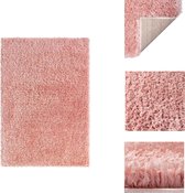 vidaXL Shaggy Tapijt - Roze - 160 x 230 cm - 50 mm poolhoogte - Polyester - Vloerkleed