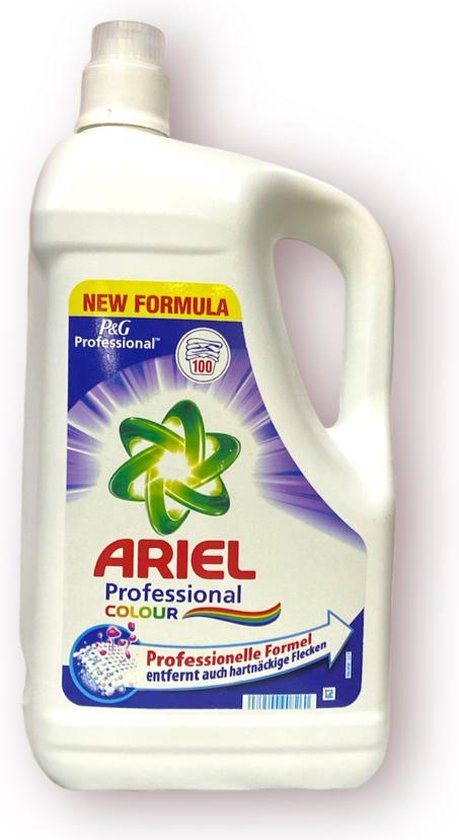 Ariel - Professionnel - Lessive Liquide - Couleur - 100 lavages - 5 litres  | bol