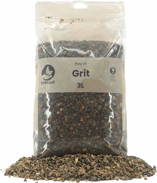 SYBASoil Grit 3L - 5-12mm - Ruige Natuurlijke Textuur - Voor In Je Terrarium/Potgrond