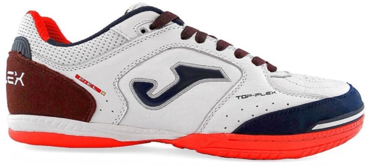 Joma Top Flex 922 White/Navy/Orange - Indoor Zaalvoetbalschoen
