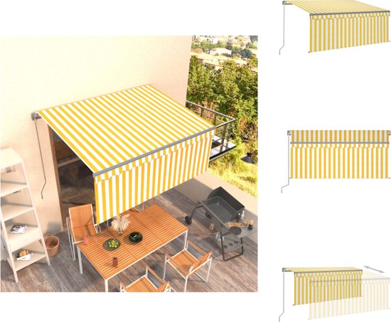 Pergola Luifel Vervanging 3.2x5.2m - Waterbestendig UV-Bescherming - Donkergrijs - Met Gratis Touw En Oogjes