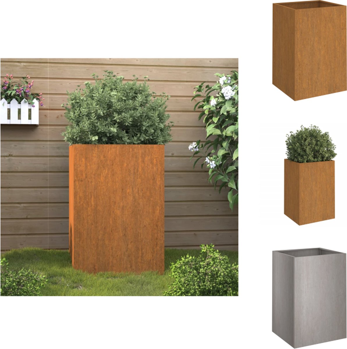 Jardinière Surélevée En Métal - 232 X 113,5 X 30 Cm - Acier Galvanisé, Robuste - Pour Légumes, Herbes, Fleurs - Terrasse, Jardin, Balcon - 8