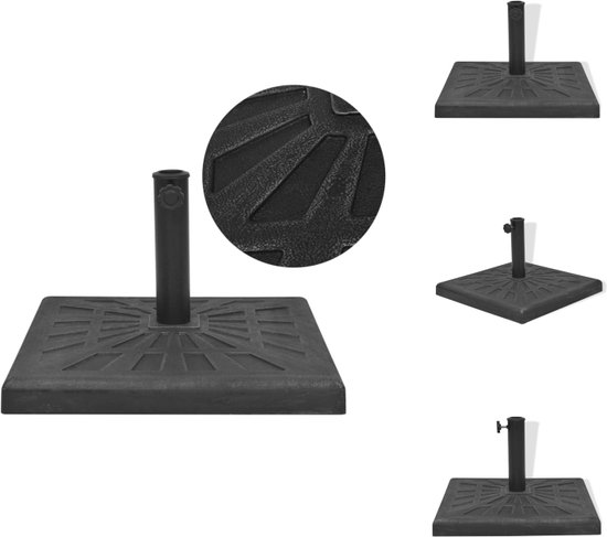 VidaXL Parasolvoet draagbaar gevuld met zand/water grijs kopen