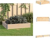 vidaXL Jardinière en bois empilable 100x100x19 cm - Bois de pin - Pot de fleur