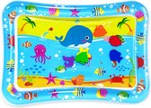 Livano Waterspeelmat - Watermat - Baby - Speelmat - Binnen - Buiten - Kraamcadeau - Opblaasbaar - Blauw