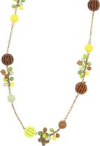 Elli - Mehrlagige Choker-Halskette für Damen aus 925er-Sterlingsilber mit runden