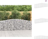 vidaXL Gabions - Barrières de jardin - 400 x 30 x 80/100 cm - Construction stable - Pot de fleur