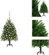vidaXL Kunstkerstboom - PE Naaldtakken - 120 cm - Groen - Decoratieve kerstboom