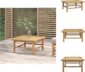 vidaXL Table de jardin en Bamboe - 65 x 55 x 30 cm - Durable et pratique - Banc de jardin
