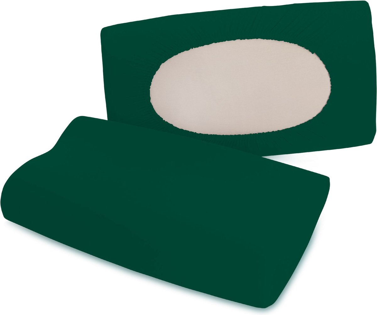 Schlafgut Pure flexible Kussensloop S-XL 690 Green Deep