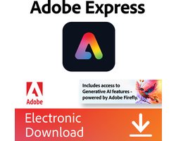 Adobe Express - 12 Maanden - 1 Apparaat - Meertalig - PC & MAC Download