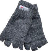 Vingerloze handschoenen - Dames handschoenen - Handschoenen zonder vingers - Thinsulate - Wol - Grijs