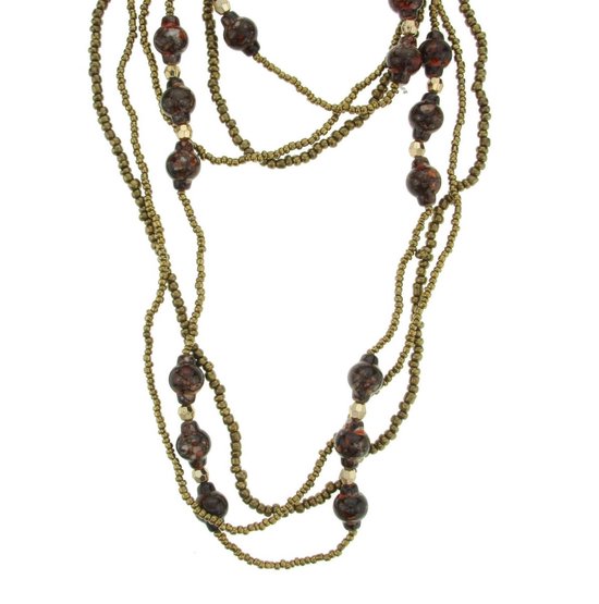 Behave Set de 3 colliers avec perles