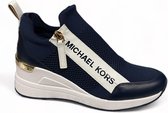 Michael Kors Willis Wedge Trainer Navy-sneaker ingebouwde hak-instapper -Michael kors MT 40