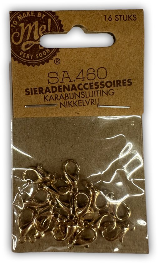Set van 20 ovale sluitingen - Armbandverlenging - Roestvrij staal - Voor halskettingen, kettingen, doe-het-zelf sieraden, mini-karabijnhaken (goud en zilver