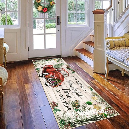 Kerst Tapijt[ Vrolijk Kerst]Kerst Loper Tapijt Keuken Vloermat